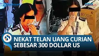 DILUAR NALAR! Petugas Keamanan Bandara Filipina Terekam Curi Uang Ratusan Dolar: Uangnya Ditelan!