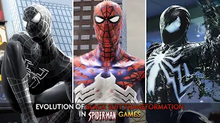 Evolution of Black Suit Transformation in Spider-Man Games! (2005-2023)