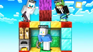 Minecraft: 1 CHUNK de COLORES con 2 ASESINOS 🔪🌈 MINECRAFT SPEEDRUN