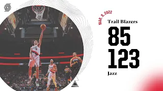 Trail Blazers 85, Jazz 123 | Game Highlights | Mar. 9, 2022