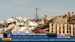 Recycling center closing