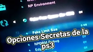 CAPAZ NO SABIAS ESTAS OPCIONES SECRETAS DE LA PS3