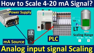 Analog Scaling Function Block in Studio5000 / RSLogix5000 | How to scale Analog Input4-20 mA signal?