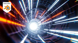Create A Sci-Fi Tube with Camera Shake in Blender 2.92 & Eevee