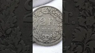 Швейцария 2 франка 1886.