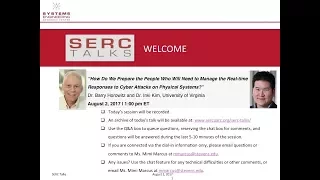 SERC Talks: August 2 - Dr. Barry Horowitz / Dr. Inki Kim, University of Virginia