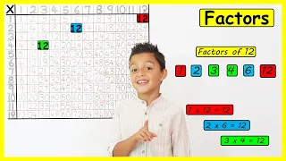 Factors of numbers | Times tables | Find a factor of a number | Maths with Nile