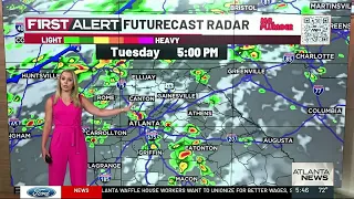 Tuesday's Forecast for metro Atlanta and North Georgia