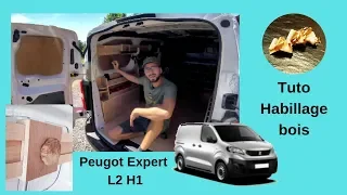 Habillage Peugeot Expert aménagement bois