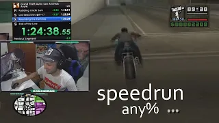 ¿Como hacer SPEEDRUN de GTA SAN ANDREAS? - Any% speedrun [1:24:38]