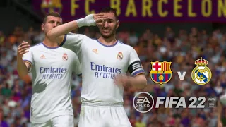 Barcelona vs Realmadrid El Classico gameplay/ FIFA22 / PC/ 1080p gameplay