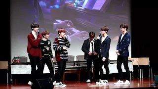 171209 아스트로 홍대 팬싸인회 손바닥 밀치기 게임 + 안마해주기