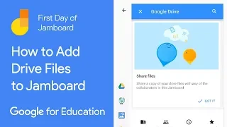 How to Add Drive Files to Jamboard (First Day of Jamboard)