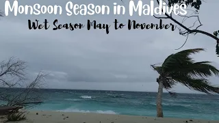 Monsoon Season in Maldives🌧️Beautiful Rainy Season☔in Filitheyo Island/Storm at sea/Maldives Part-10