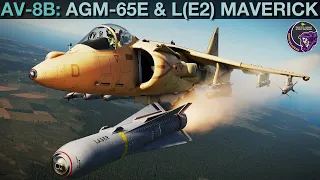 *REVISED* AV-8B Harrier: AGM-65E & L(E2) Laser Guided Maverick Tutorial | DCS WORLD