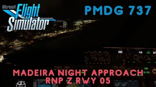 Madeira Night Approach - PMDG 737