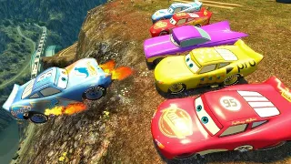 GTA 4 Random Disney Cars Cliff Drop Crash Testing Ep.4 | GTA IV Disney Cars Mod