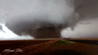 HUGE Dust Eating Wedge Tornado - Enochs, TX - May 23, 2022