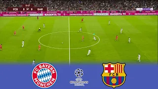 Bayern Munchen vs Barcelona - UEFA Champions League 2022/23 - Pes 2021 Patch 2023