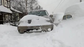 Снежный коллапс в Москве! Еду забирать полуось для Москвича-410Н / Установка полуоси.