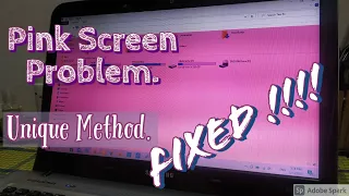 How to resolve partial red or pink screen problem in laptops??