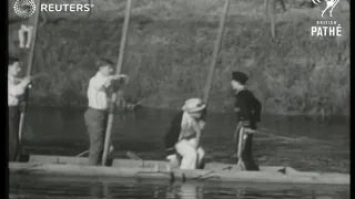 June 4th holiday at Eton exhibits the Procession of Boats (1949)