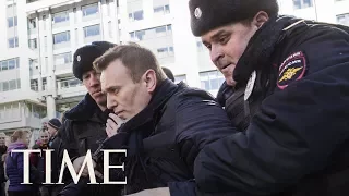 Russian Opposition Leader Alexei Navalny Arrested Outside Of Home In Moscow Ahead of Protest | TIME