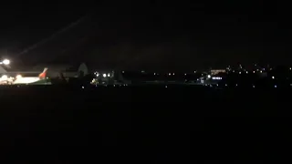 Cebu Pacific Airlines A321 Manila to Taipei take off at night