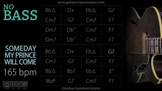 Someday My Prince Will Come _ NO BASS (Jazz/Swing feel) 165 bpm : Backing Track