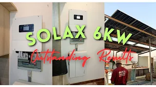 SOLAX 6KW IDEAL RESULTS WITH 12 SOLAR