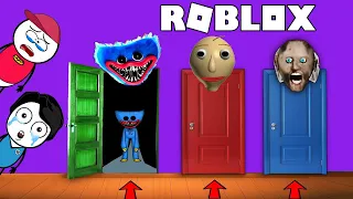 ROBLOX Pick A Door Challenge - Funny Obby | Khaleel and Motu Gameplay