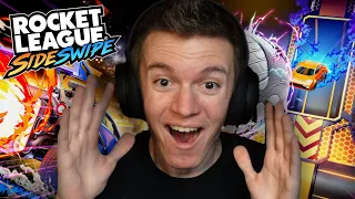 PLAYING ROCKET LEAGUE SIDESWIPE FOR THE FIRST TIME EVER!