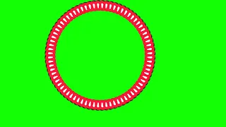 Animated circle under green screen