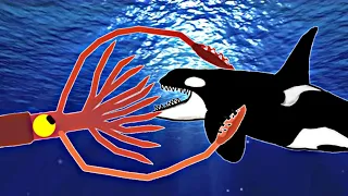 Giant Squid VS Killer Whale! (Short Animation)
