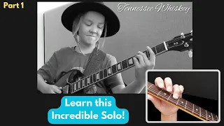 Part 1: How to play Tennessee Whiskey by Taj Farrant - Lead Guitar Solo Lesson - Bars 1 - 4