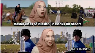 Indonesia Reacts to ОЙСЯ ТЫ ОЙСЯ | Master class of Russian Cossacks on Sabers REACTION