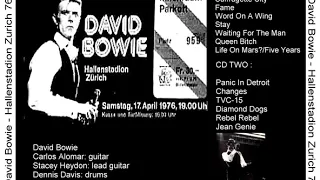 David Bowie Hallenstadion Zurich april 17 1976 ( audio )