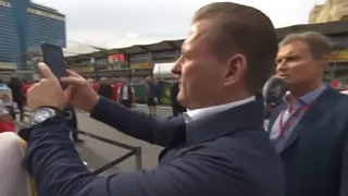 Jos Verstappen gets a picture 'of a nice girl'