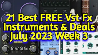 21 Best New FREE VST Plugins, Vst Instruments, Sample Packs & Best Plugin Deals - July 2023 Week 3