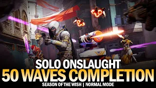 Solo Onslaught 50 Waves Completion (Normal Mode) [Destiny 2]