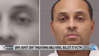 GRPD: Rapist sent threatening Bible verse, bullets to victim