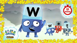 #Autumn Alphablocks  | Wet Weather | Full Episodes | Learn How to Read