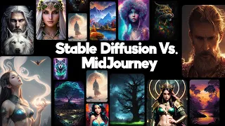 Stable Diffusion vs  Midjourney (Image Ai Generation Comparison Experiment)