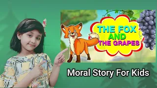 THE FOX 🦊 AND THE GRAPES 🍇| English Short Story | Moral Story For Kids