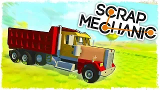 БИТВА: СТРОИМ ГРУЗОВИК НА ПОРШНЯХ В SCRAP MECHANIC!!!