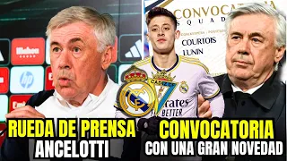 🎙️RUEDA DE PRENSA ANCELOTTI| 🚨 UNA GRAN NOVEDAD EN LA CONVOCATORIA DEL REAL MADRID