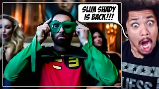 THE REAL SLIM SHADY JUST STOOD UP!!! BlackNate Reacts To EMINEM - Houdini (Official Video)