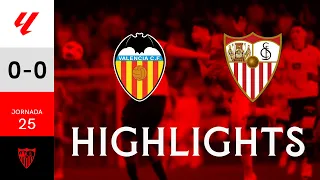 Valencia CF 0-0 Sevilla FC | LALIGA EA SPORTS | Highlights