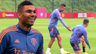 Casemiro enjoys training with Cristiano Ronaldo and his Manchester United team-mates