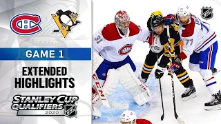 Montreal Canadiens vs Pittsburgh Penguins R1, Gm1 Aug 1, 2020 HIGHLIGHTS HD